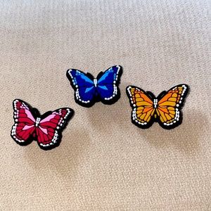 Butterfly croc shoe charms